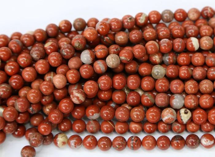 Со скидкой натуральные бусины из натуральной красной яшмы круглые бусины 3-18 мм подходят для ювелирных изделий DIY ожерелья или браслеты 1" 03474
