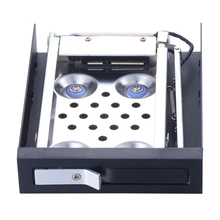 2.5 inch single bay shockproof SATA3 HDD/SSD mobile storage rack with LED indicator and hot-plug function for 3.5in floppy bay