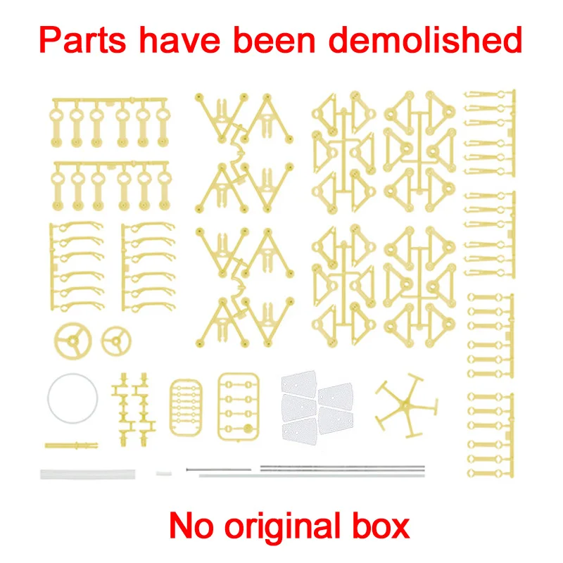 Быстрая головоломка ходьба Горячая DIY сборка strandbeest мощная модель ветряные комплекты ходунков робот игрушки подарки для детей - Цвет: No original box