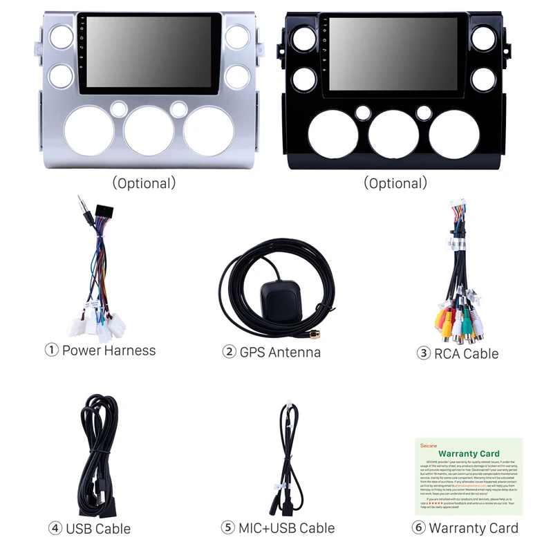 Discount Seicane Android 9.0 4G RAM Car Head Unit Radio Audio GPS Multimedia Player For Toyota FJ CRUISER  2007 2008 2009 2010 2011-2018 3