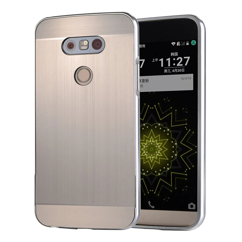 Luxury Aluminum Fitted Case For LG G5 Metal Frame + Acrylic Back Cover