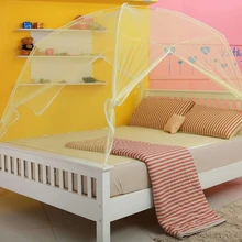 Fashion double door yurt mosquito net single double zipper Moustiquaire adult canopy bed mosquito net safety net