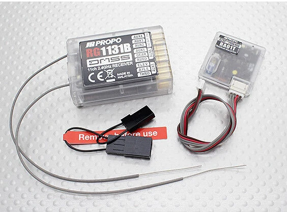 

JR RG1131B 11 CHANNEL DMSS 2.4GHZ RECEIVER