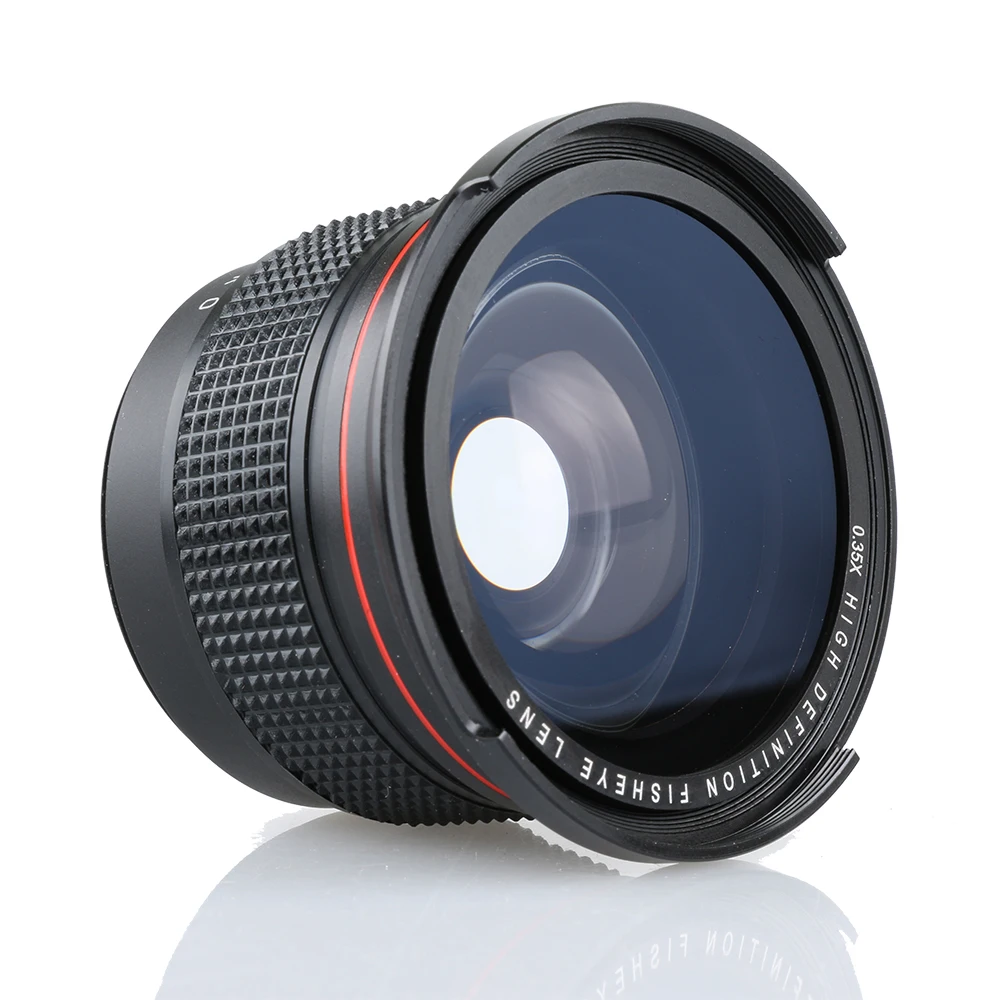 HD Super wide angle 52MM 0.35x 52mm Fisheye lens for Canon Sony Nikon