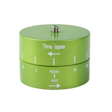 Kaliou 60min Time Lapse 360 degree Rotating Automatic Timer Tripod Head Photography Delay Tilt Head for GoPro 7 6 5 4 3 2 Green Kaliou 60min Time Lapse 360 degree Rotating Automatic Timer Tripod Head Photography Delay Tilt Head for GoPro 7 6 5 4 3 2 Green