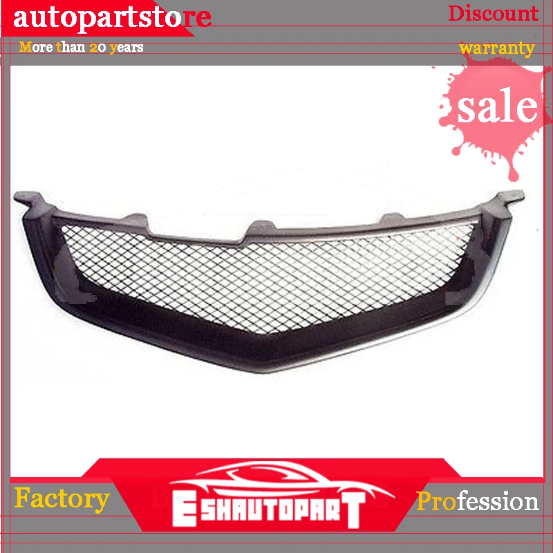 

Sport Mesh Grill Grille Fits Acura TSX Honda Accord Euro R 04-05 2004-2005