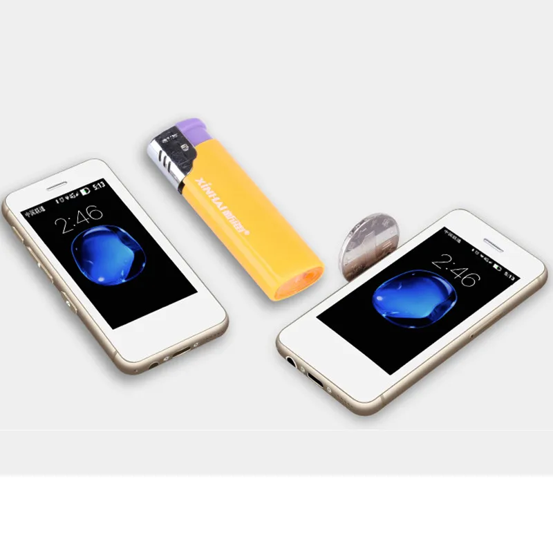 Melrose S9X Android 6,0 ультратонкий мини-смартфон 2,5 дюймов 1 ГБ ОЗУ 8 Гб ПЗУ четырехъядерный Bluetooth камера WiFi мини сотовые телефоны