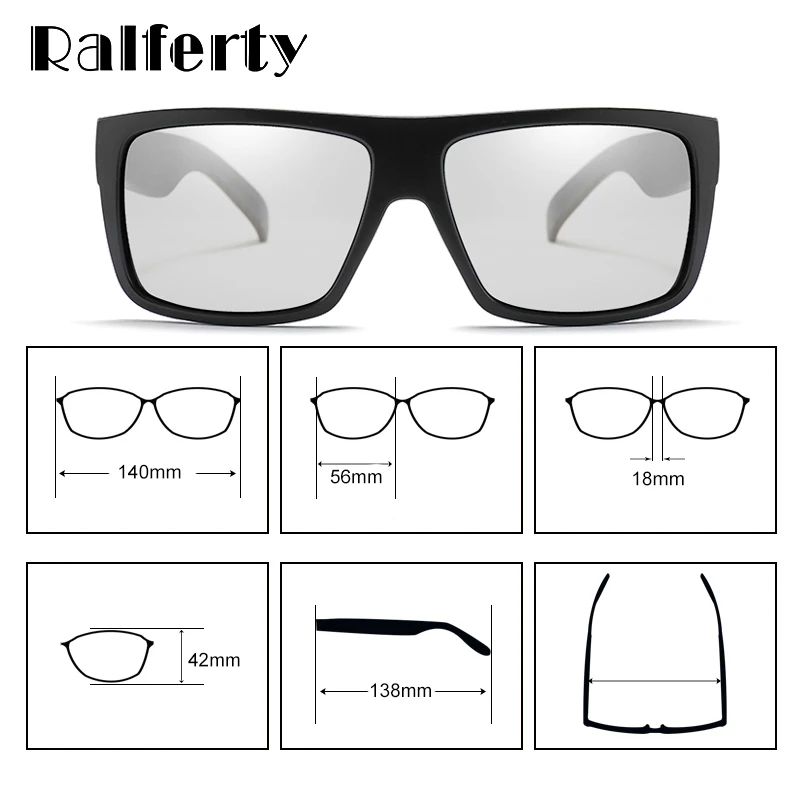 Ralferty фотохромные поляризационные солнцезащитные очки для мужчин рыбалки