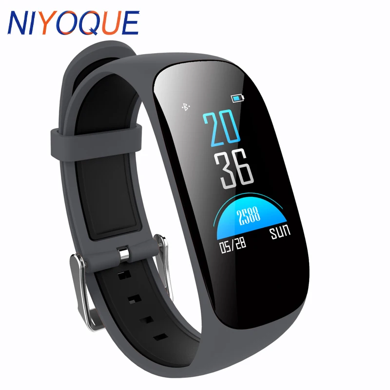 

NIYOQUE Smart Wristband Heart Rate Monitor Blood Oxygen Pedometer Bracelet Fitness Tracker Band Waterproof Sport Smart Watch