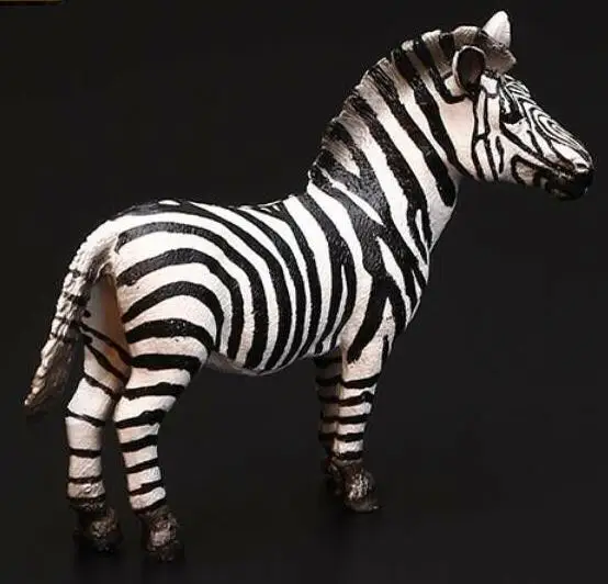 

Chinese Resin Wild Animal Zebra Horse Hand Painted Simulation Model Figurine Statue Home Decoration Furnishing Children Toy