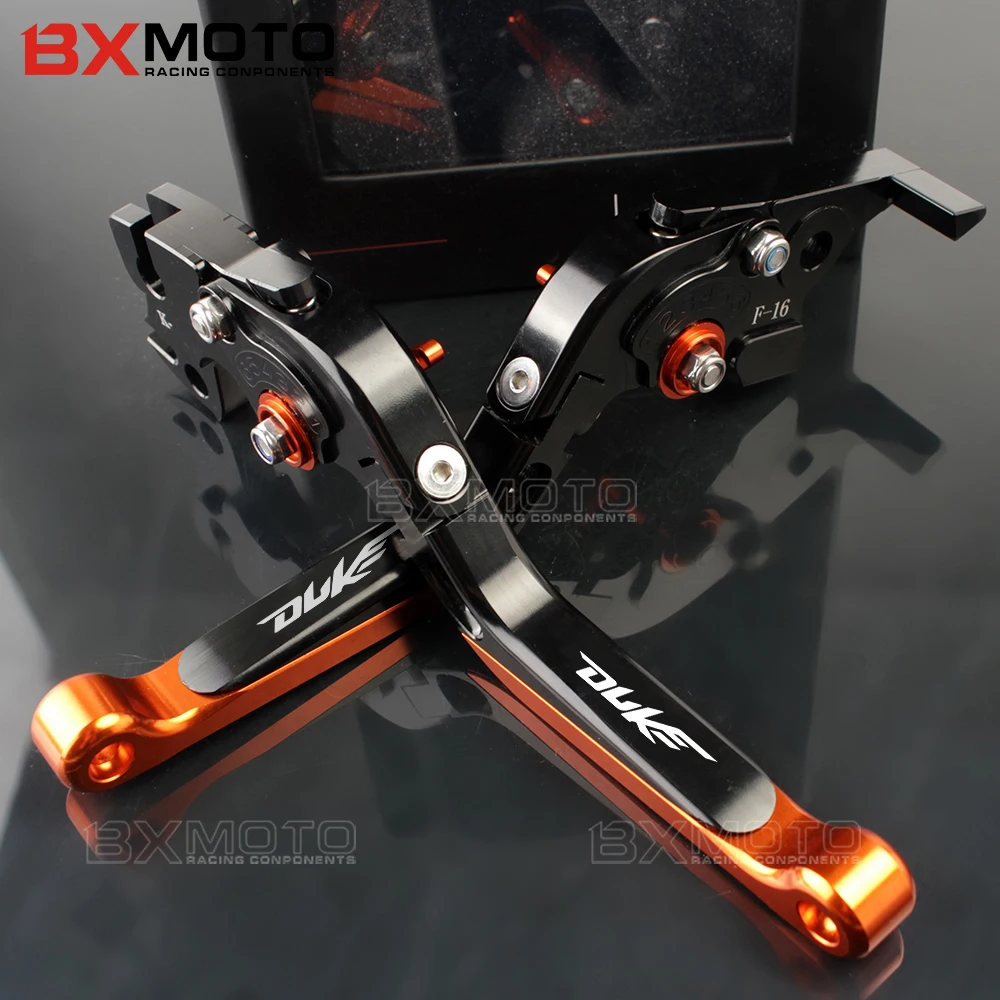 Motorcycle Lever CNC Adjustable Foldable Lengthening Aluminum Brake Clutch Levers For Ktm Rc 390 Duke