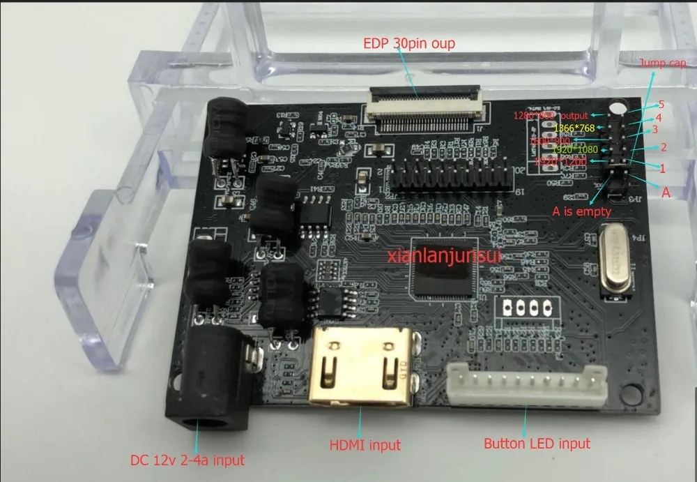 Универсальный драйвер платы EDP 30pin HDMI доска для N156HGE-EA1