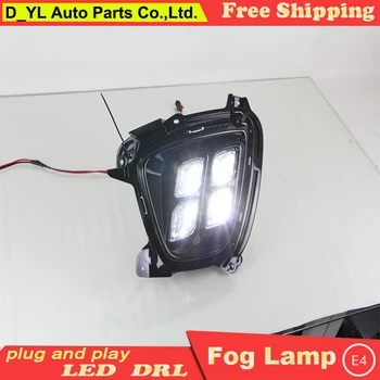 

Car styling For Kia Sorento LED DRL For Sorento led fog lamps daytime running lights High brightness guide LED DRL Four eye mode