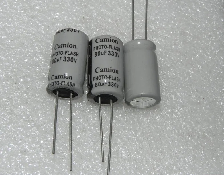 The new CAMION photo flash flash capacitor aluminum electrolytic capacitor 330V80UF camera
