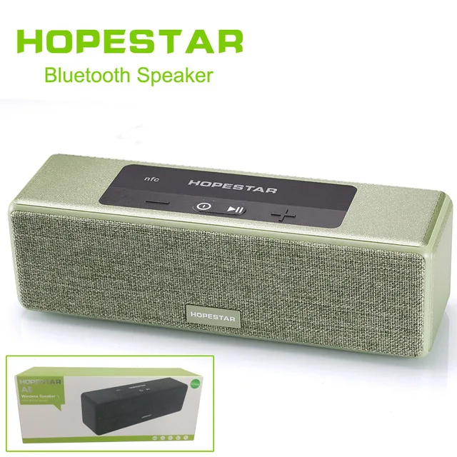 HOPESTAR A5 EStgoSZ HiFi беспроводной Bluetooth динамик Водонепроницаемый Открытый бас эффект домашний кинотеатр power Bank функция NFC TF карта - Цвет: Зеленая трава