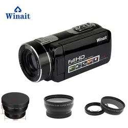 Winait anti shake HDV-F2 Цифровая видеокамера с full hd 1080 p распознавание лица ночного видения Встроенный динамик