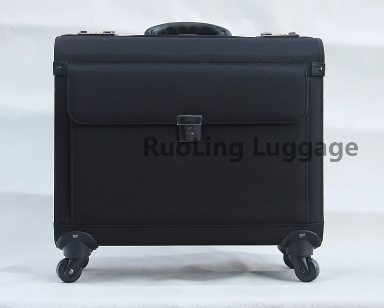 LeTrend 18 дюймов Оксфорд Скалка багаж Спиннер стюардесса чемодан колёса тележка для каюты пилот дорожные сумки Сумка для ноутбука