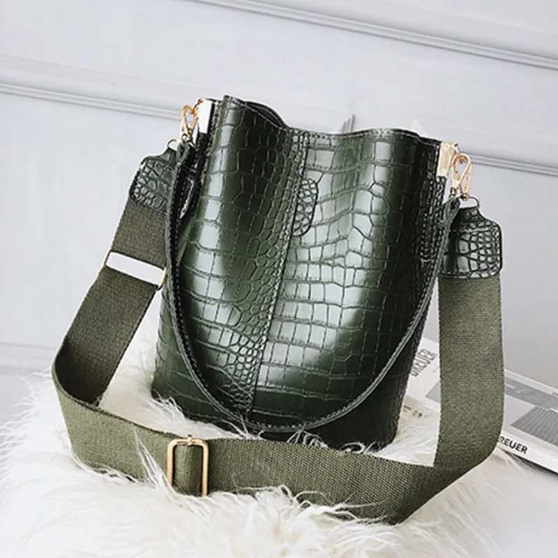Oeak большой емкости сумки с дизайном под крокодиловую кожу женская сумка модная сумка на плечо женские сумки-мессенджеры искусственная крокодиловая кожа узор