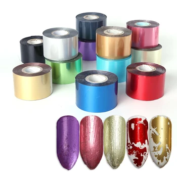 

1 Roll Nail Art Foils Paper Decals Transfer Sliders Stickers Holographic Manicure Wrap Tips Paper Nail Foil Decoration Set TRA40
