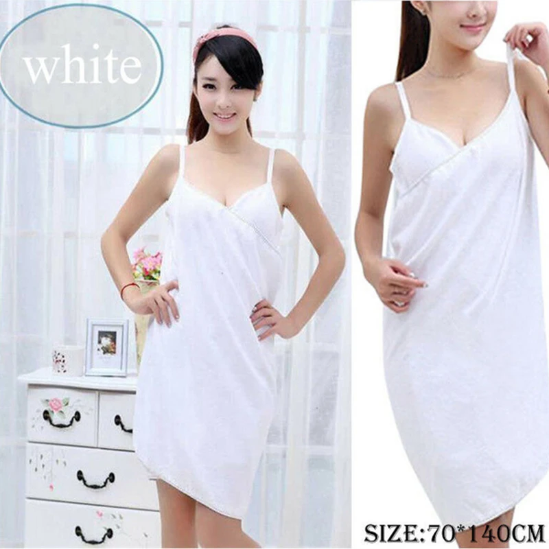 New Fast Drying Home Textile Towel Women Robes Bath Wearable Towel Dress Girl Womens Lady Beach Spa Magical Nightwear Sleeping A