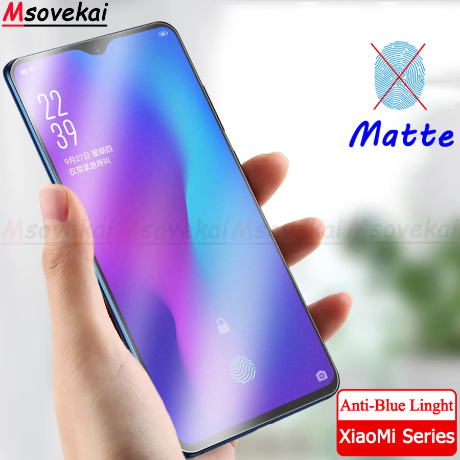 Закаленное стекло для Xiaomi Mi 9 SE Explorer Play Mix 3 Redmi Note 7 Pro черная Акулья Helo матовая