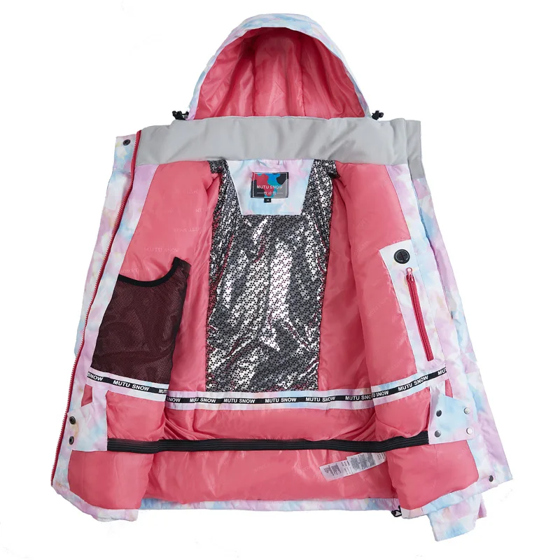 جديد الشتاء إمرأة تزلج سترة و بانت للماء سوبر الدافئة الدعاوى تزلج المرأة التزلج على الجليد التزلج على الجليد الملابس الماركات