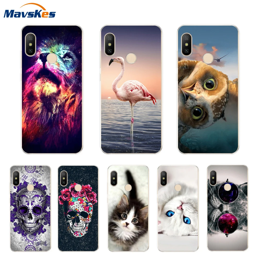 

Soft Silicone for Xiaomi Mi A2 Lite Case Animal Pattern TPU Case Cover for Xiaomi Mi A2 Mi A2 Lite A2Lite Phone Case Funda Couqe