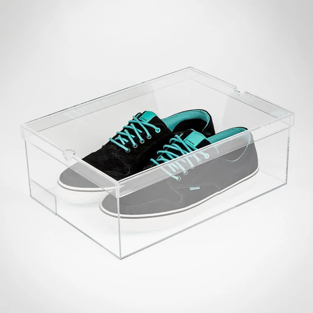 

2018 Aila Acrylic Shoes Organizer Box Rectangle Box Transparent Clothing Collection Box