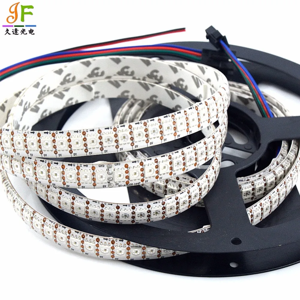 Светодиодная лента высокого качества 1x2 м 144 пикселей IP33 IP65 IP67 5050 RGB белый черный
