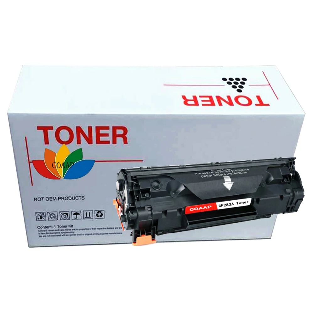 Картридж с тонером COAAP 83A CF283A CF283 A CF 283A (1 упаковка черный) на 1800 страниц совместимый
