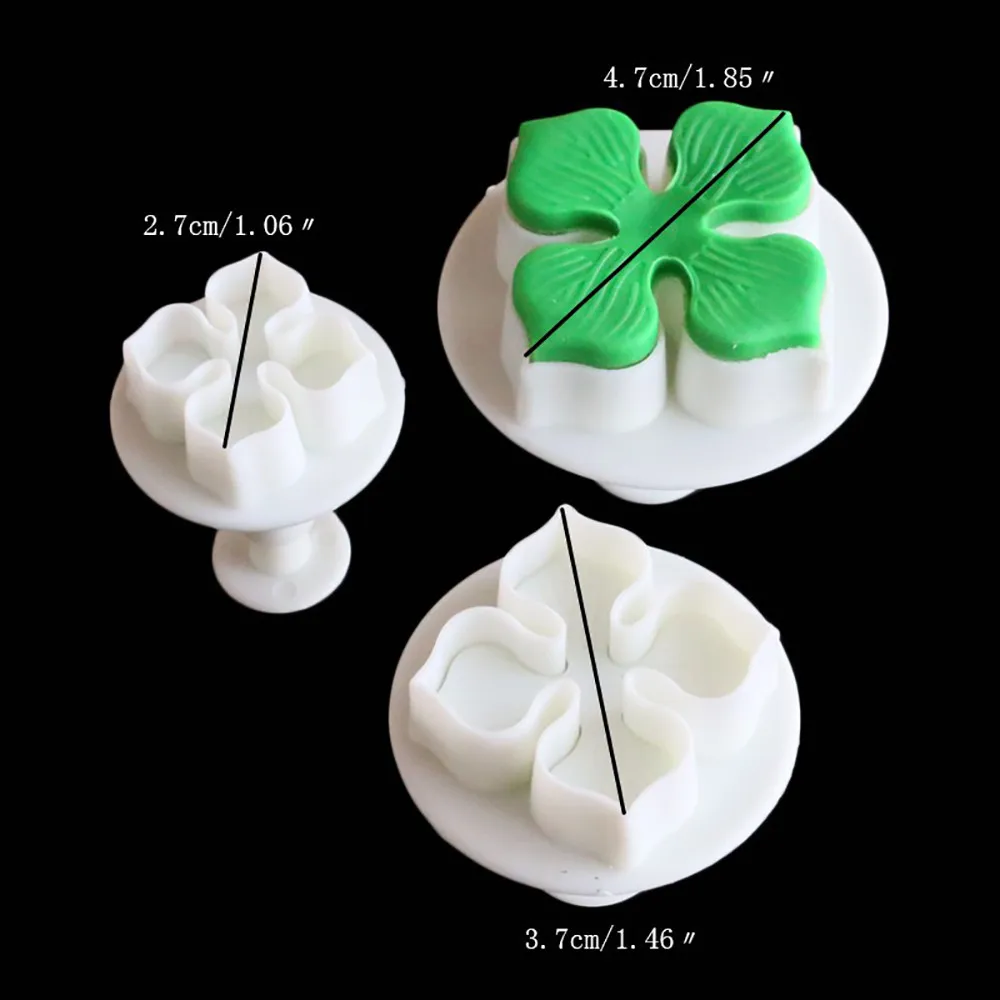 3 шт./компл. силиконовый для лепестков гортензии из помадки сахарные украшения торта резец плунжера Цветочная форма «цветок» для дома, формочки для печенья# K10