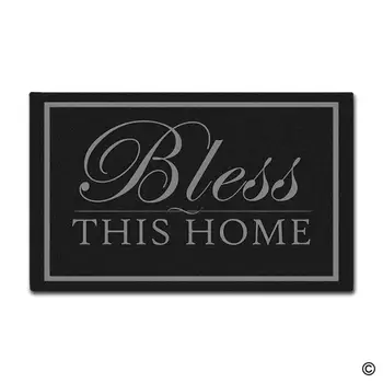 

Doormat Funny Entrance Floor Mat Bless This Home Indoor Decorative Doormat Floor Mat Top