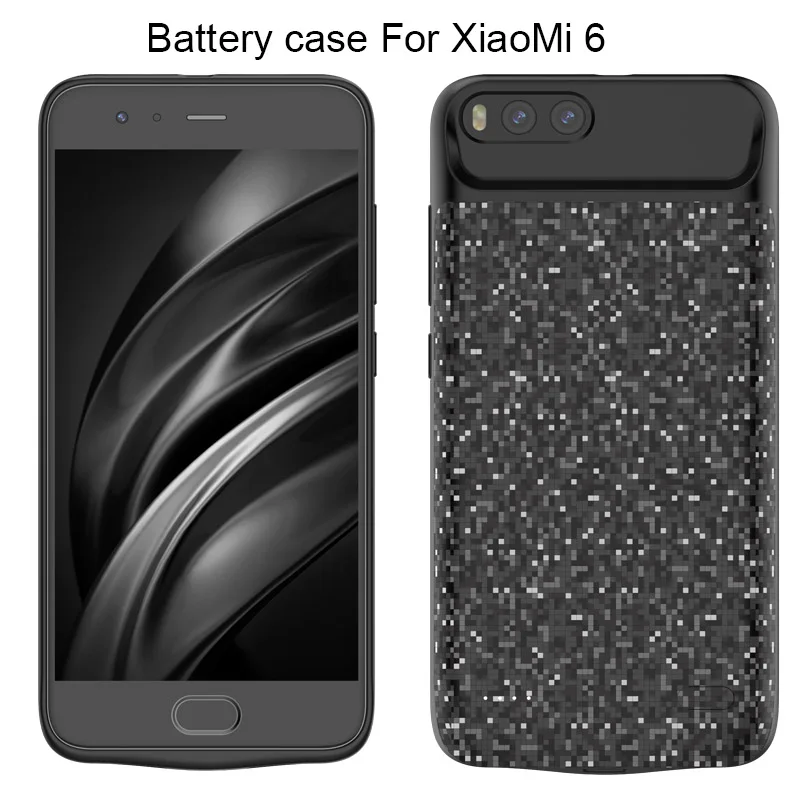 Чехол для зарядки Xiaomi 9 9SE Mix 2 mix 2s 6 6X 8 8SE Lite 4700 мАч черный мягкий ТПУ дизайн xiaomi Battey