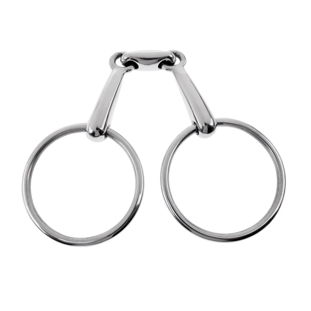 Stainless Steel Mouth Bit / SNAFFLE BIT Horse - 5 inch, 13 mm, 5'' Western / English