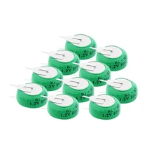 1/2/4/6/8/10Pcs 1,2 v 80mAh NI-MH akku taste zelle münze zelle batterie Mit Schweißen Pins Für LED lampen Kopfhörer