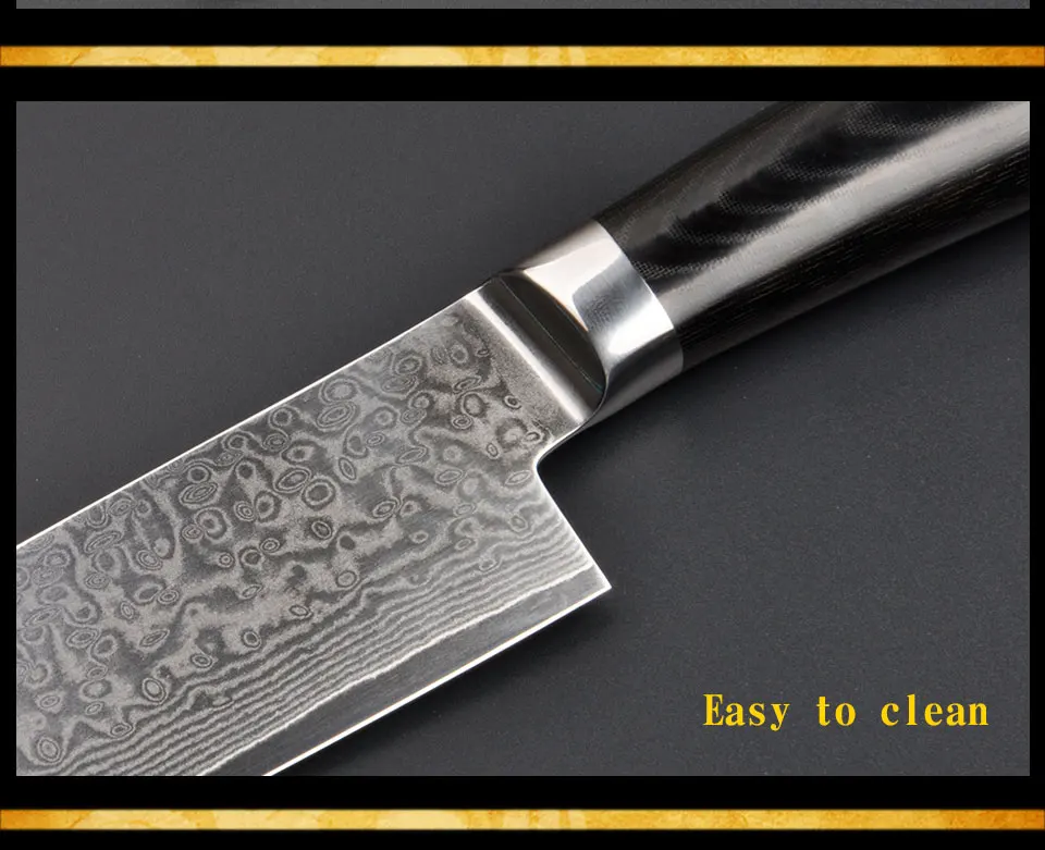Damascus cook knife_05
