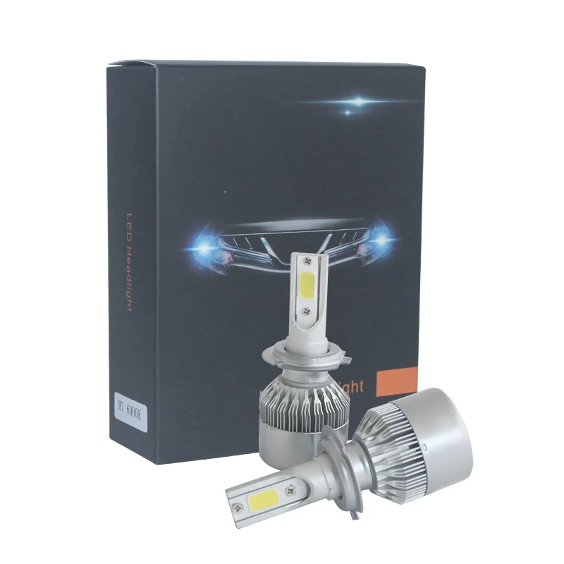 2X H7 led car headlights H4 H11/H8/H9 H1 H3 hb3 9005 hb4 9006 9004/9007 880 light bulb auto fog lamp 72W Automobiles headlight