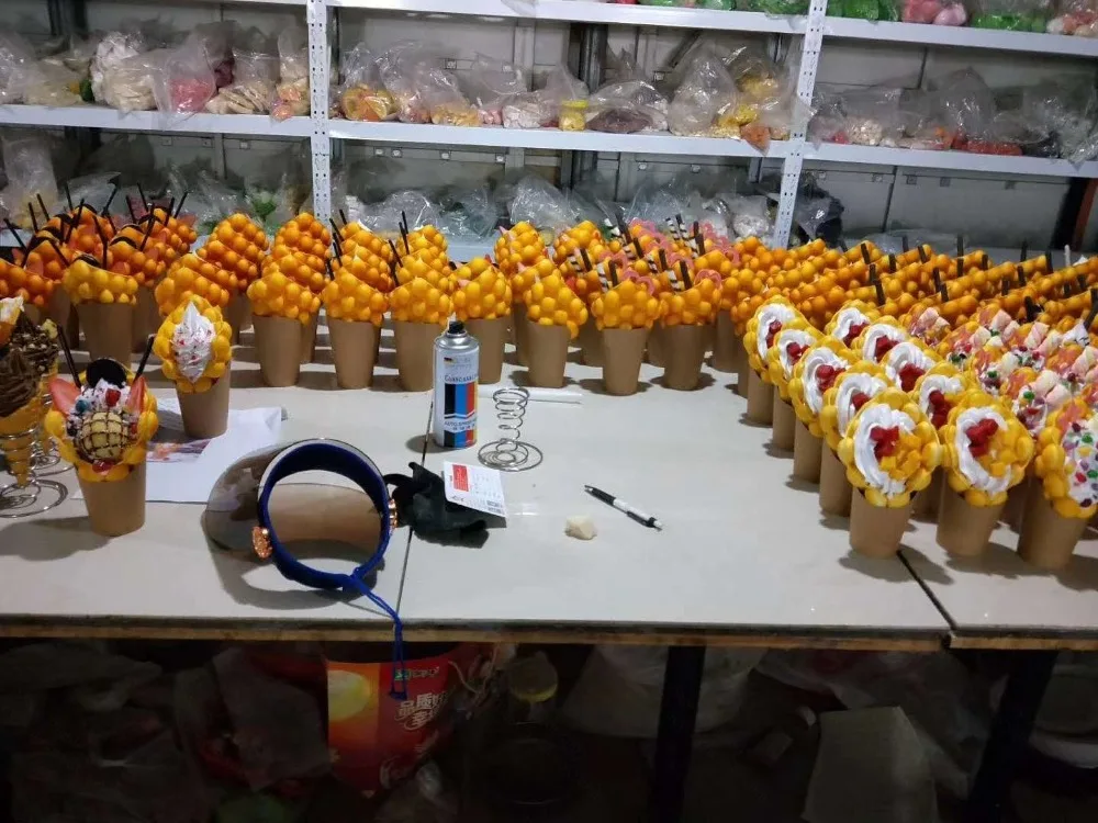 Имитационное яйцо форма для вафель дисплей реквизит, искусственные продукты мороженое егжеттес слоеное яйцо пузырь форма для вафель окно дисплей