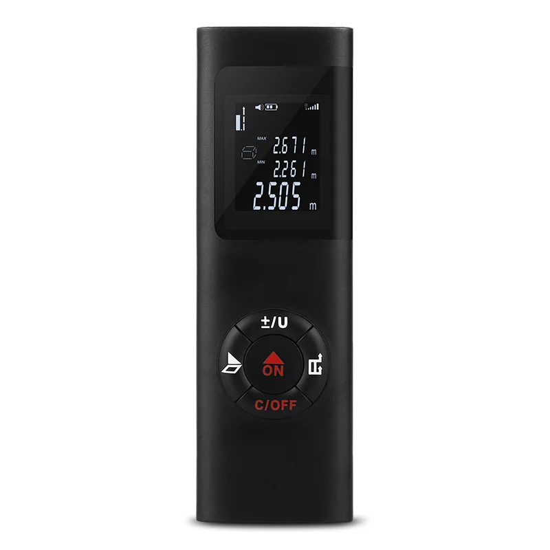 

Amvolta Portable Laser Distance Meter Mini Laser Rangefinder Chargable 40M Digital Trena Laser Range Finder Measure Diastimeter