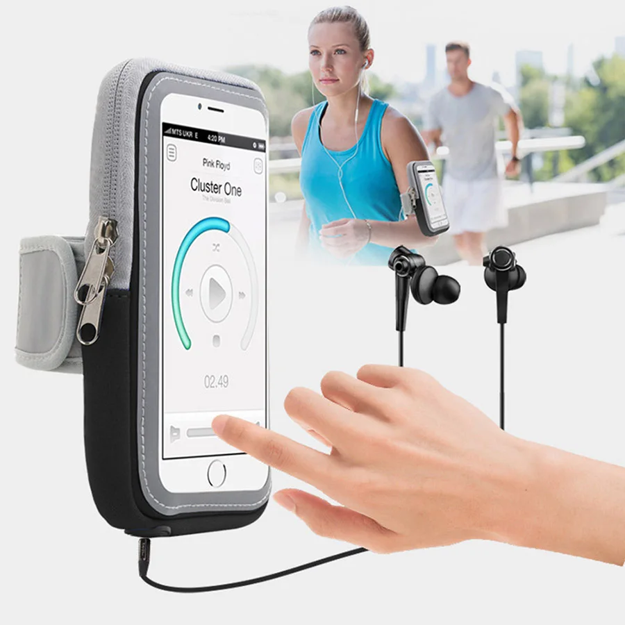 Sport Armband Touch Screen Phone Bag Case Universal for 4-6 inch Mobile Phone Running GYM Arm band Pouch Cover for iPhone Xiaomi (7)