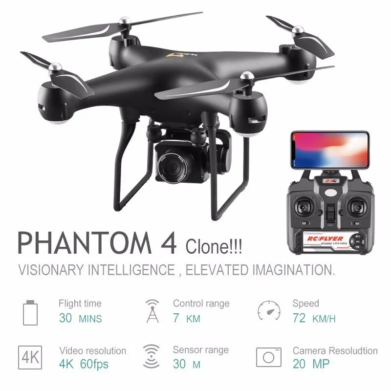 

Best 4K HD Camera RC Drone Quadcopter with Camera 25Minutes Flight Time Hlicopter with Altitude Hold Headles Mode Children Toys