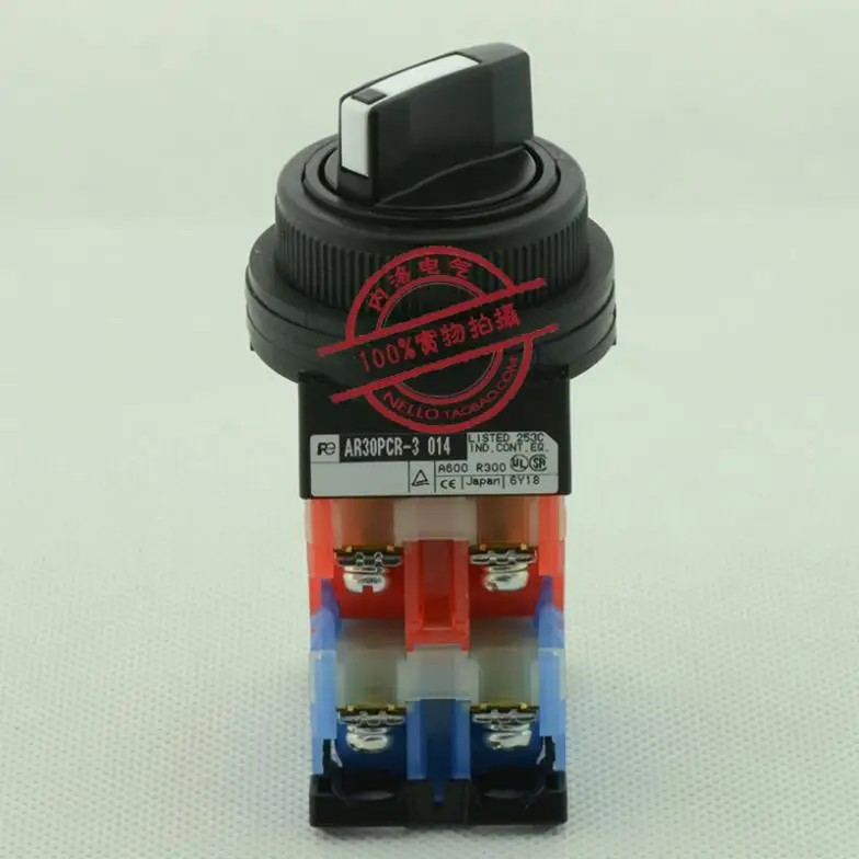 

[ SANY ]Original Fuji FUJI segment selector switch 30mm 3 self-locking AR30PCR-3 014B 2NO2NC--10PCS/LOT