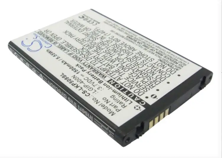 Аккумулятор Cameron Sino 1500 мАч для AT&ampT P505 Phoenix LG LS670 LW690 MS690 Optimus M P509 Thrive LGIP-400V SBPL0102301 |