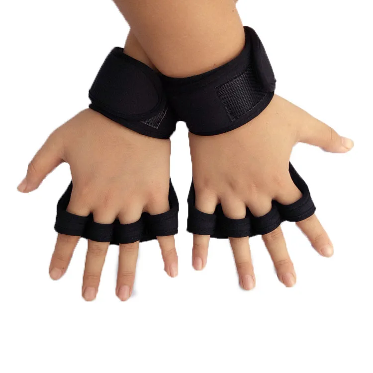 1 Pair Unisex Weight Lifting Gloves Women Men Training Hand Palm Protector Gloves Fitness Sports Body Building Gymnastics Gym