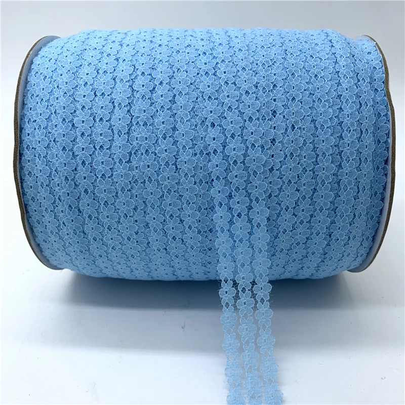 5 ярдов 25 мм кружевная лента ручной работы вышитая кружевная отделка Лента ручной работы кружевные украшения DIY швейная ткань французская кружевная ткань - Цвет: Sky Blue