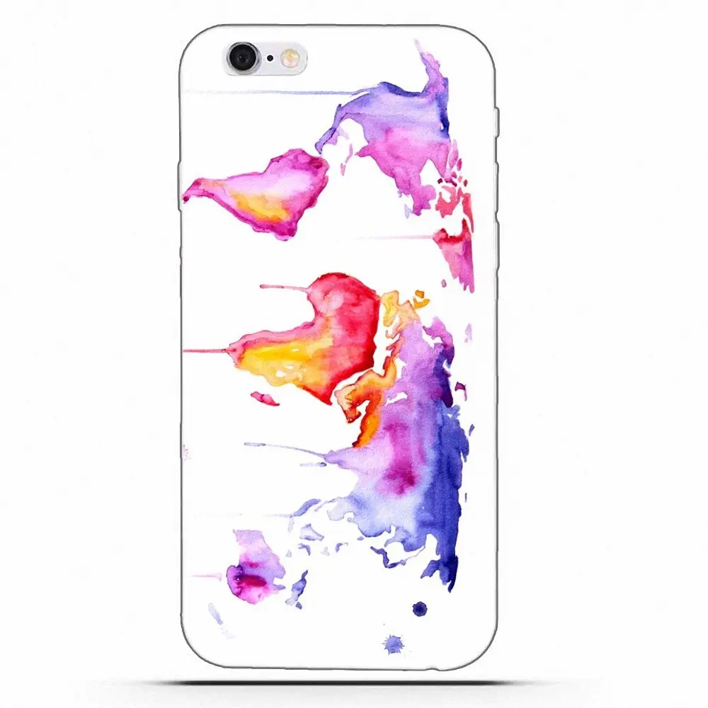 Уникальная цветная карта мира в винтажном стиле для Huawei G7 Y6 II Y7 Xiaomi Redmi Note 2 3 5 Mi 4 4C 4I