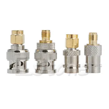

New 4Pcs BNC To SMA Type Male Female RF Converter Test Adapter Kit Connector Set