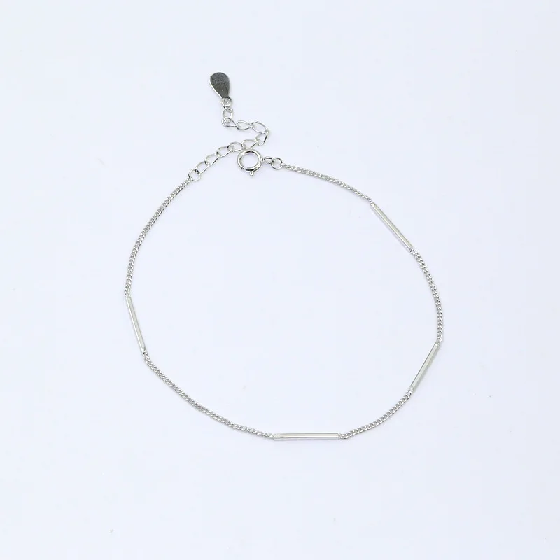 Настоящие Серебро 925 пробы браслеты-цепочки