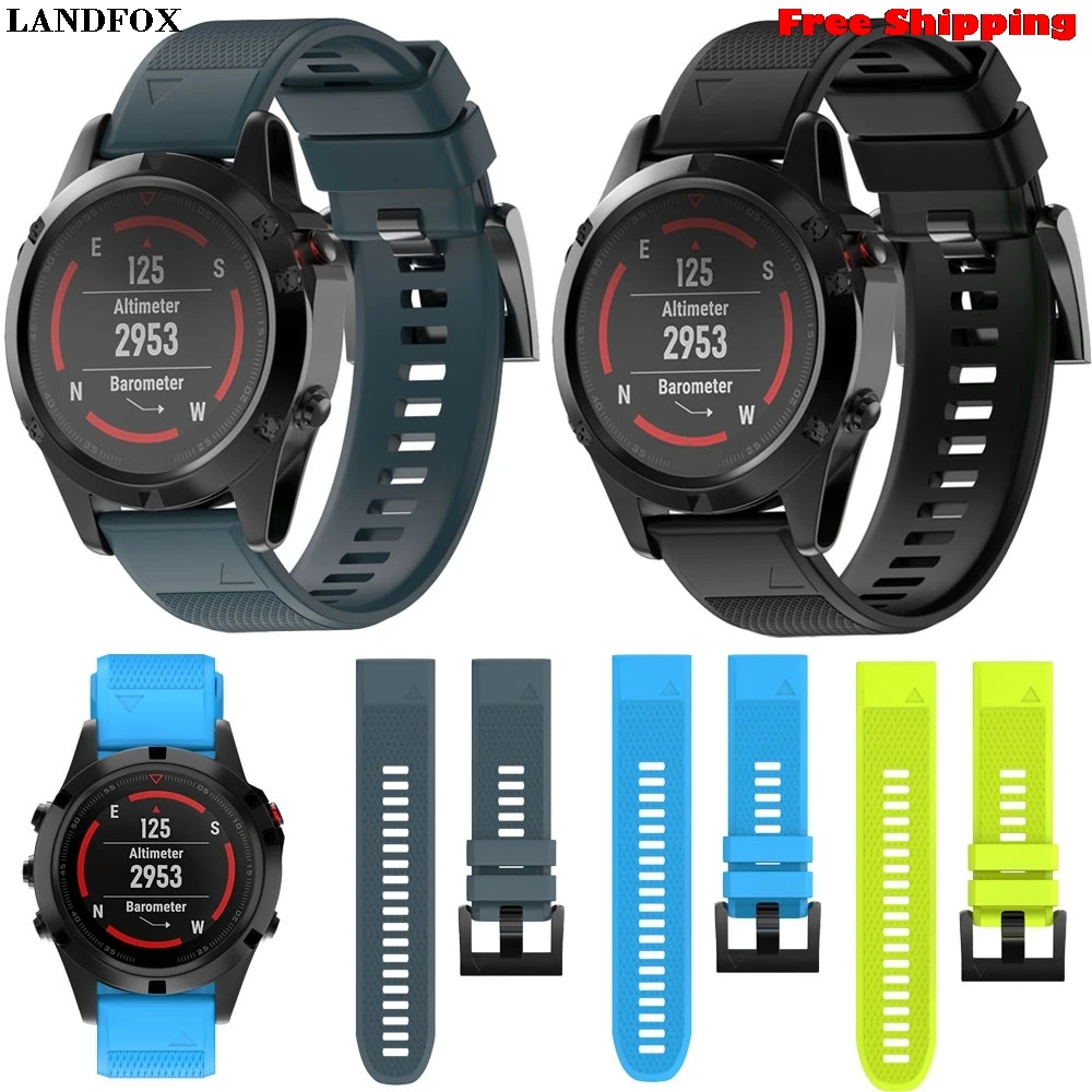 Сменный силиконовый ремешок LANDFOX для часов Garmin Fenix 5 GPS умных Прямая поставка |