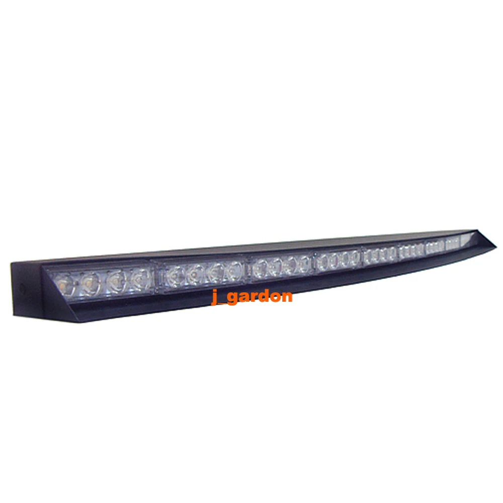 

VSLED Red & White Alternately Car Truck Emergency Beacon Light Bar Hazard Strobe Warning 3 Watt 40 LED Strobe Light Bar